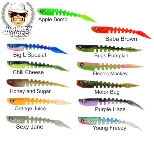 Monkey Lures Shaky Lui 7,5cm , Gumijas mānekļi - 8gab