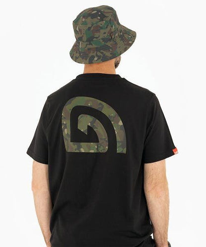 Trakker CR Logo T-Shirt Black Camo , Melnas kamuflāžas Logo apdrukas T-krekls - dažādi izmēri