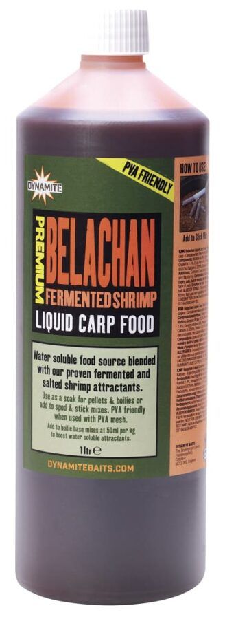 Dynamite Premium Belachan Liquid Carp Food, Premium Fermentētas garneles šķidrā karpu barība 1L