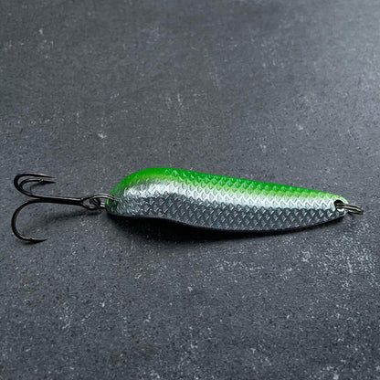 Šūpiņi Toxic Irony By Dmitry Beljajev - zaļi/sudraba spīdīgi - Made in Latvia 16/19/20/24/32g