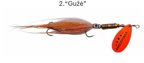 Rotiņš Anglertails 15cm / 12g - Roku darbs