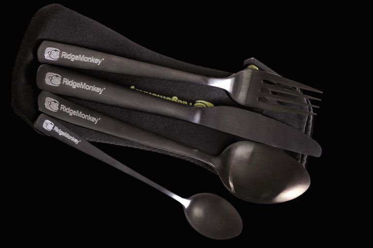 DLX Cutlery Set, Luksusa Galda piederumu komplekts no Ridge Monkey