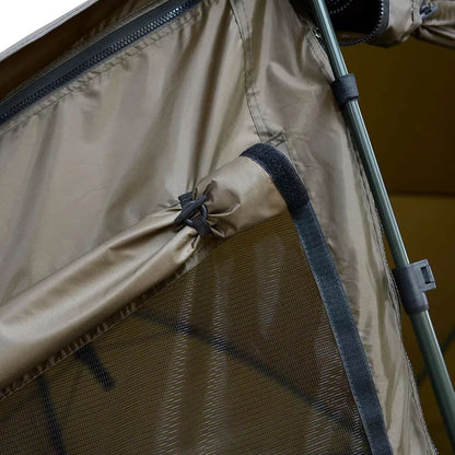NGT XPR Shelter - Brolly system with Zip on Front, Lietussarga tipa telts ar rāvējslēdzēju priekšu