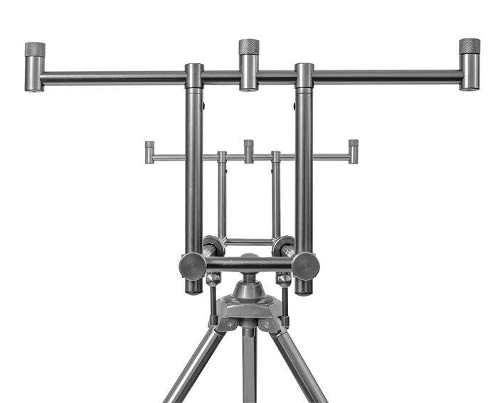 Delphin Tripod TPX3 Silver / Makšķerkātu statīvs ar 3 kājām, grozāms