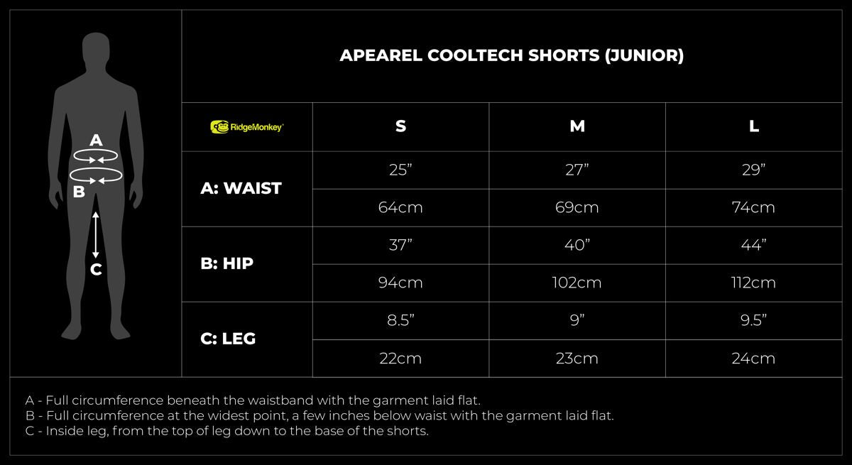 Ridge Monkey APEarel CoolTech Shorts, Šorti ar kabatām Zaļi vai pelēki