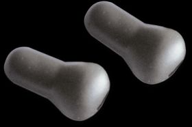 CZ Tulip Beads matte green, "Tulpes" gumijas bumbiņas, Zaļas