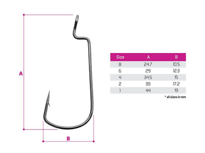 Āķi Delphin Hook B! OFFS MINI / 8pcs