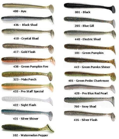 Keitech Swing Impact Lure 4″/10cm , Gumijas mānekļi no Japānas