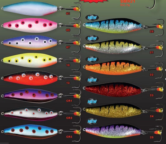 JAMES SPOON SMOLT "R" 21gr 8cm , SMOLTTI "R" Šūpiņi, TOP1 lašu un taimiņu šūps