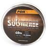 FOX Pītā Aukla / šoklīderis, Submerge Sinking Braided Mainline - Camo 55Lb, 40lb un 25lb -  300m