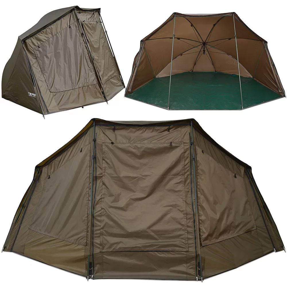 NGT XPR Shelter - Brolly system with Zip on Front, Lietussarga tipa telts ar rāvējslēdzēju priekšu