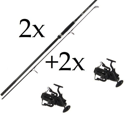 2+2 Profiler Carp 3,6m + Big Pit 9000 10 gultņu spole