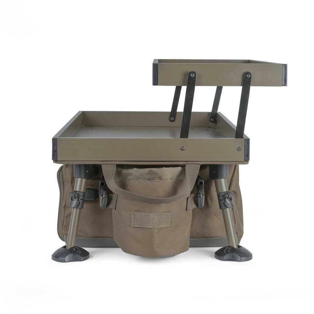 AVID DOUBLE DECKER BIVVY ORGANISER, Divu stāvu telts galdiņš ar plauktiem