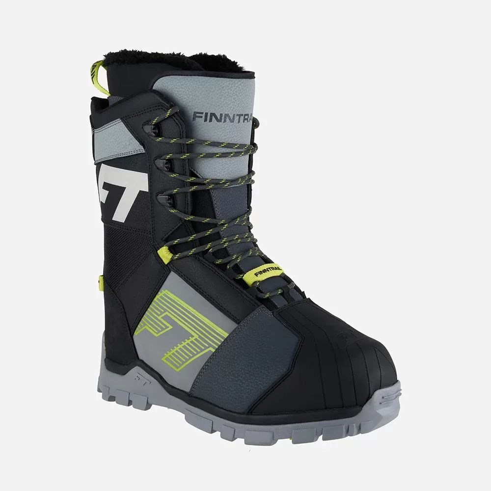 Sniega motociklu zābaki FINNTRAIL BLIZZARD GRAPHITEYELLOW 5226