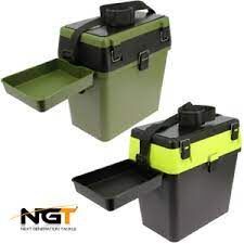 NGT Seat box system , Sēžamkaste makšķerniekiem Dzeltena ar Melnu 36 x 28 x 24cm