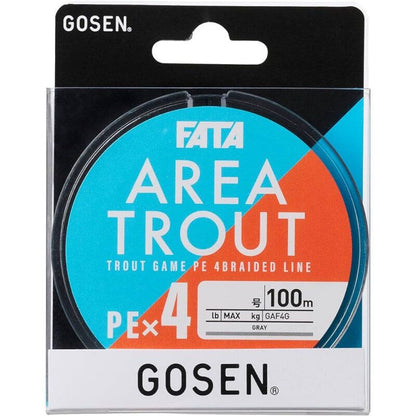 GOSEN pītā aukla nano jig Fata Area Trout PEx4 100m 0.2PE