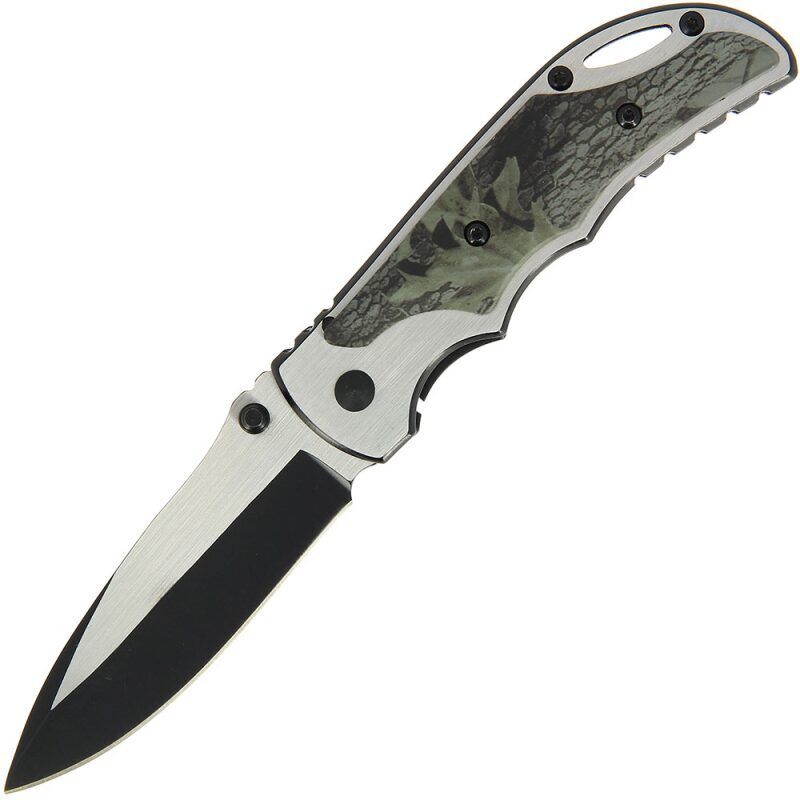 Anglo Arms Two Tone Camo lock knife, Atveramais slēdzamais nazis - 2 toņu kamuflāžas