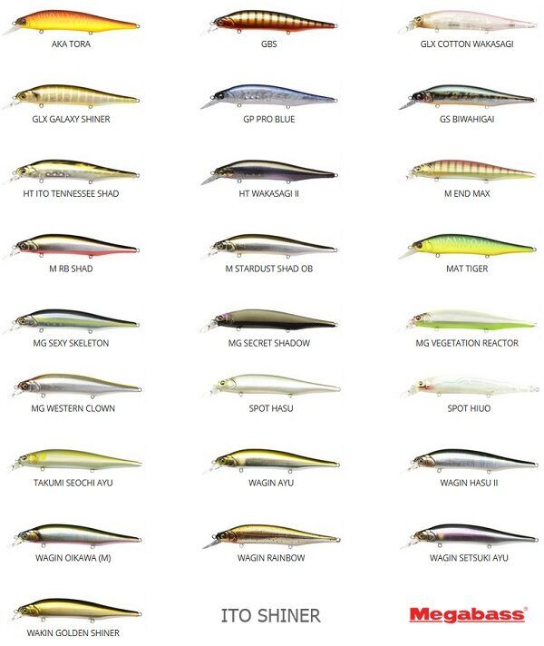 Vobleris Megabass Ito Shiner Mat Tiger / Cietais Māneklis Līdakām