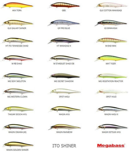 Vobleris Megabass Ito Shiner Mat Tiger / Cietais Māneklis Līdakām