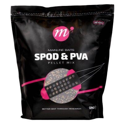 Mainline - Spod & PVA Pellet Mix - 2kg maiss ar gatavo iebarošanas maisījumu