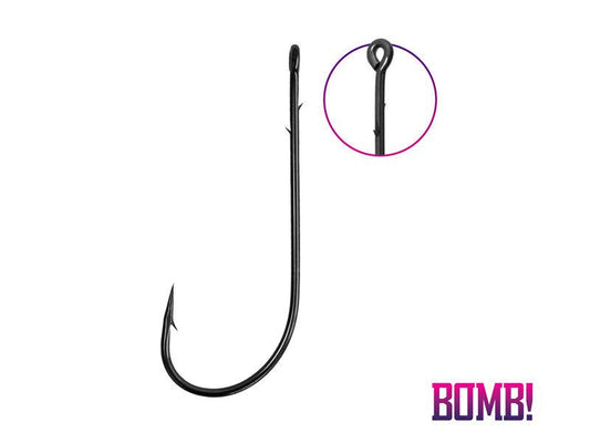Delphin BOMB hook! X-BARB / 5pcs - Vienžubura āķi ar baitholder