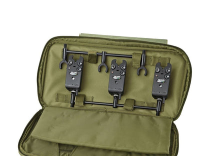 NXG 3-ROD BUZZER BAR BAG, Droša soma signalizatoriem un buzz bar makšķeru turētājiem