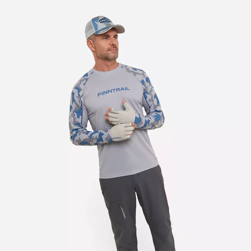 UPF 50 Krekls FINNTRAIL WAVE GREY 6612