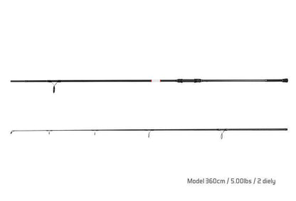 SPOD kāts Delphin BOMBER 360cm/5.00lbs/2 parts