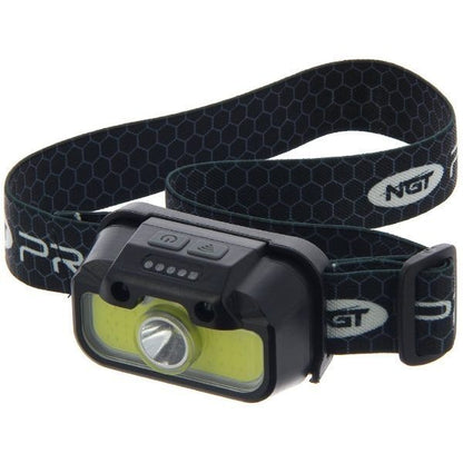 NGT Profiler Headlight - 330 Lumens USB Rechargable Motion Sensor Headlight with Case / Galvas lampa