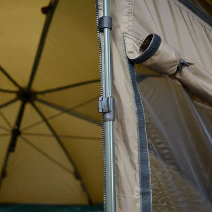 NGT XPR Shelter - Brolly system with Zip on Front, Lietussarga tipa telts ar rāvējslēdzēju priekšu