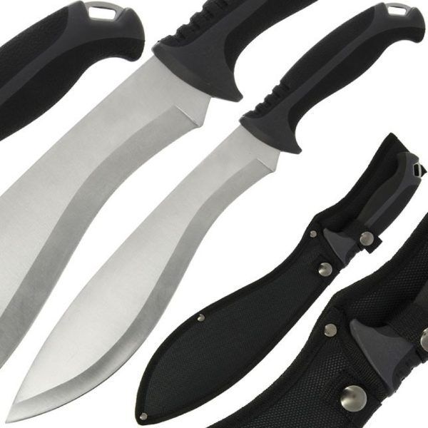 Anglo Arms Machete 633 - 16" Machete with Rubber Handle and Case / Mačete ar gumijas rokturi un ietvaru