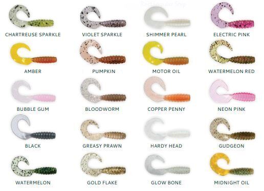 Z-MAN 2" GRUBZ , Silikona "ēdamgumijas" no Japānas 5cm - dažādas krāsas