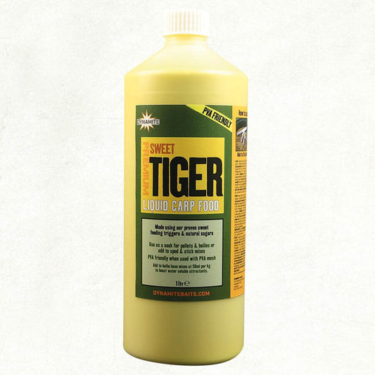 Dynamite Premium Sweet Tiger Liquid Carp Food, Premium saldā tīģerrieksta šķidrā karpu barība 1L