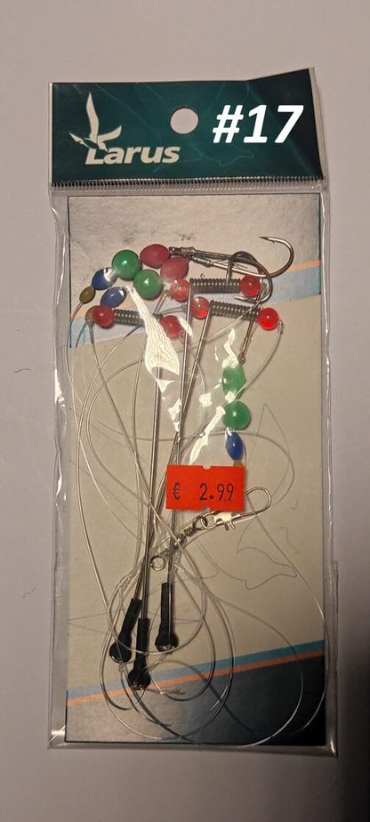 Larus Flatfish Rig - Jūras makšķerēšana , gatavās sistēmas butēm