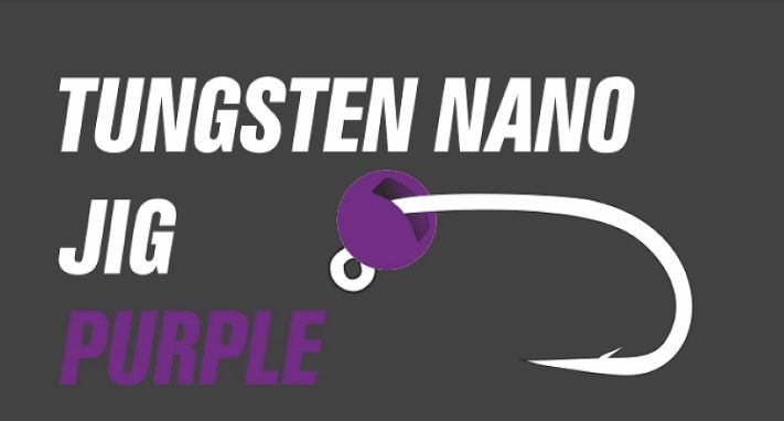 Tungsten Jig Head Tungsten Nano Jig #12 0.1g-1.4g Fluo Purple
