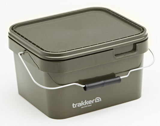 TRAKKER 5 Ltr Olive Square Container , Kantains 5 litru spainis ar vāku