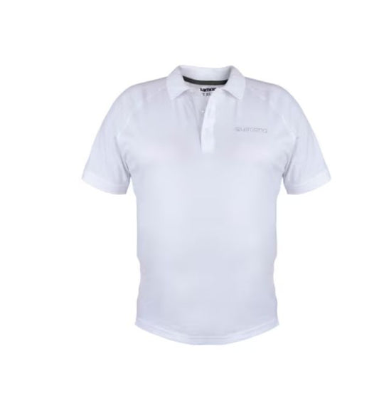 Polo Krekls Shimano Wear Short Sleeve Polo White