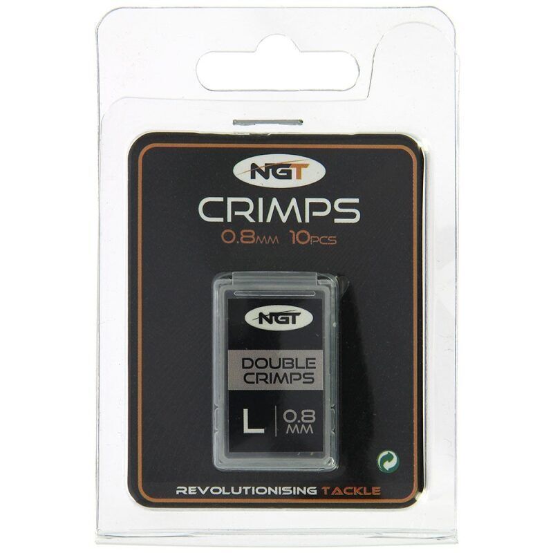 NGT Spare 0.8mm Crimps - Rezerves crimp