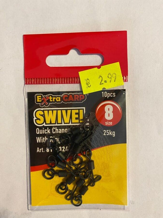 Griezulis ar gredzenu, ātri maināms ( Quick change Swivel with Ring ) Extra Carp