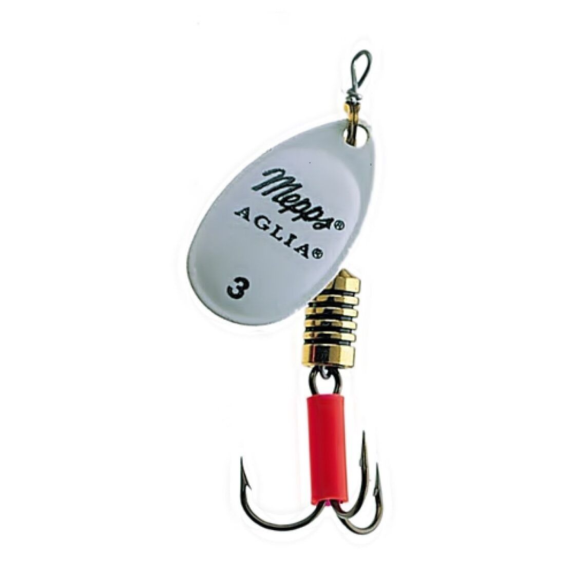 Rotiņš Mepps Aglia Fluo weiß Gr.1-3 Balts izmēri 1/2/3