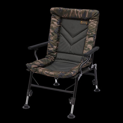 PROLOGIC AVENGER COMFORT CAMO CHAIR WITH ARMRESTS & COVERS 140KG, Ērts krēsls Camo krāsā