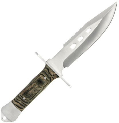 Anglo Arms Fixed Blade Knife 881 - Greywood Knife , 10,5'' pakkawood medību nazis