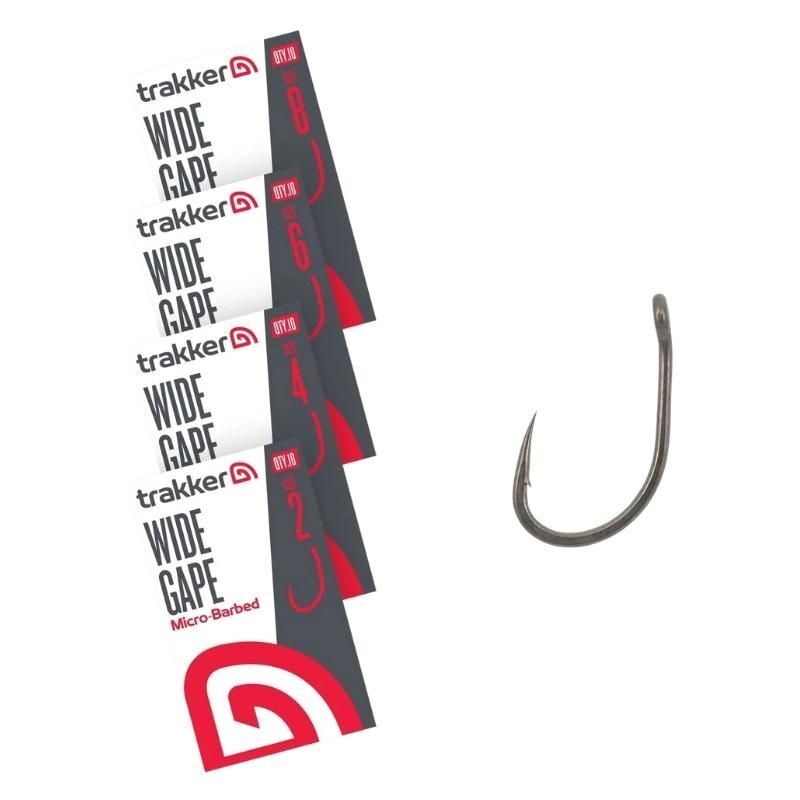 Trakker WIDE GAPE BARBED HOOKS - Platie āķi