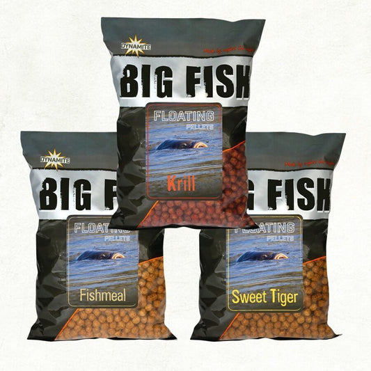 Dynamite Big Fish Floating Feed Pellets, 1,2kg Peldošās iebarošanas peletes - 3garšas