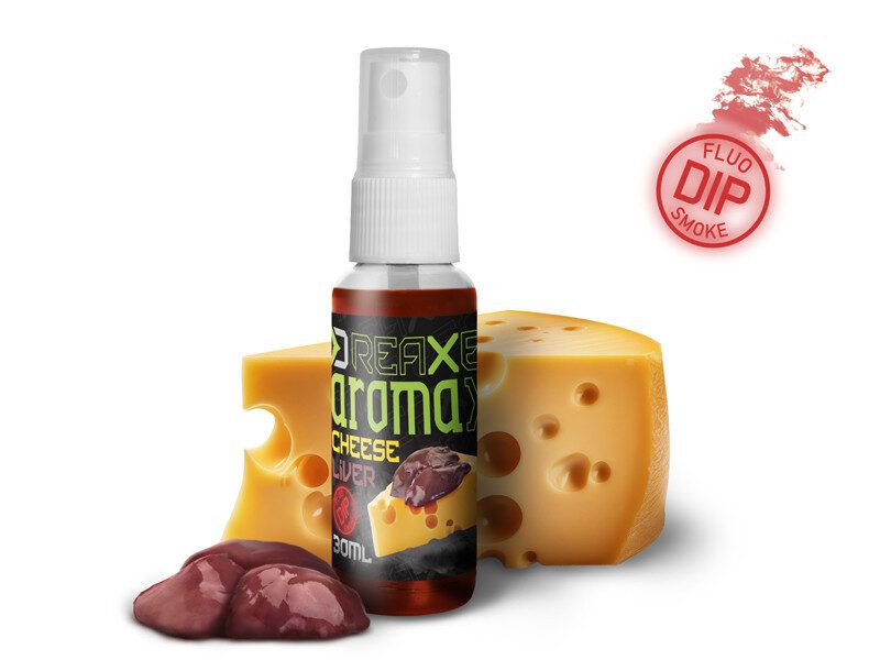 Atraktants Dip spray Delphin AromaX / Cheese-liver