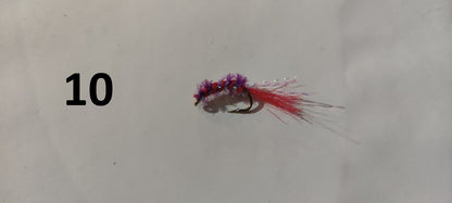 Ziemas mānekļi - Peipusa mušas ar UV efektu - dažādas krāsas un varianti