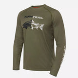 UPF 50 Shirt FINNTRAIL WAVE FISH KHAKI 6611