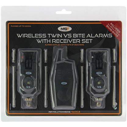 NGT VS bite alarm set, Karpu signalizatori ar pulti VS - 2gab