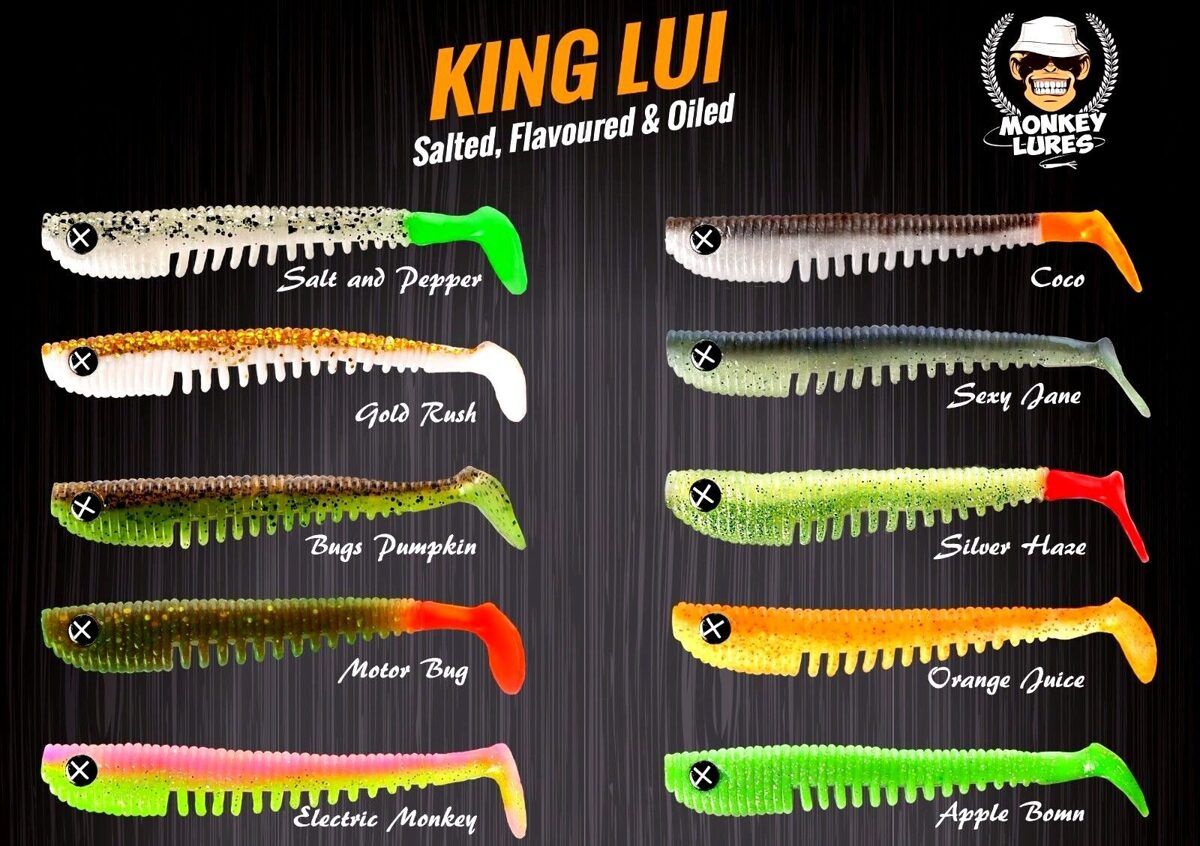 Monkey Lures King Lui 14 cm , Gumijas mānekļi - 4gab