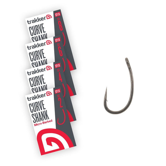 Trakker CURVE SHANK BARBED HOOKS - Izliektie āķi